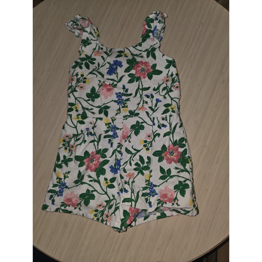Janie and jack by the seashore spring‎ floral Easter romper size 5